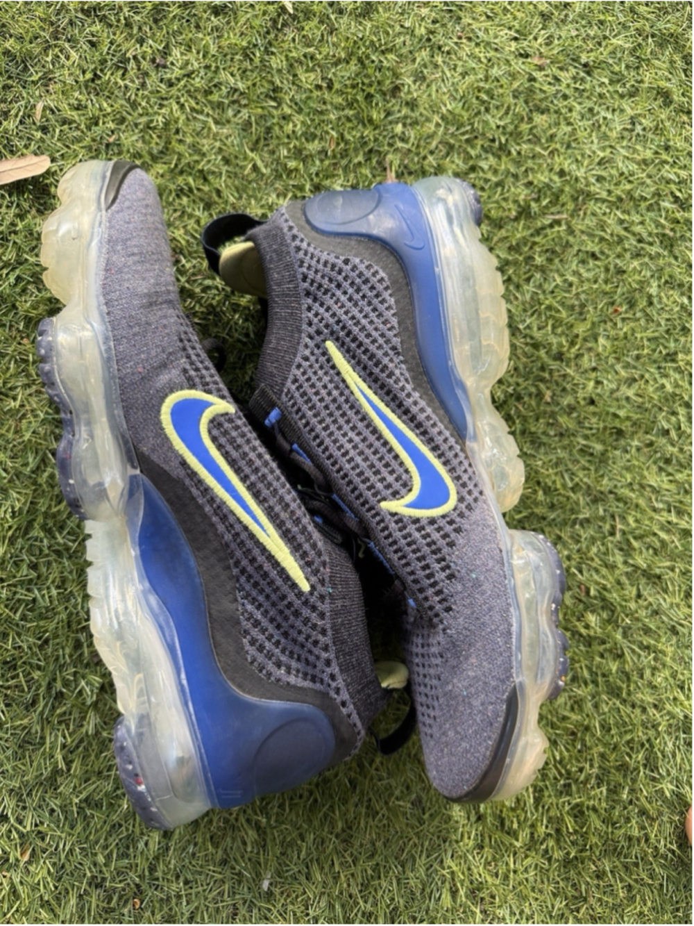 Nike Air VaporMax 2021 Flyknit Obsidian Light Lemon Twist DH4085-400 Men's 9 - Picture 6 of 11